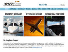 Tablet Screenshot of airlinecert.com
